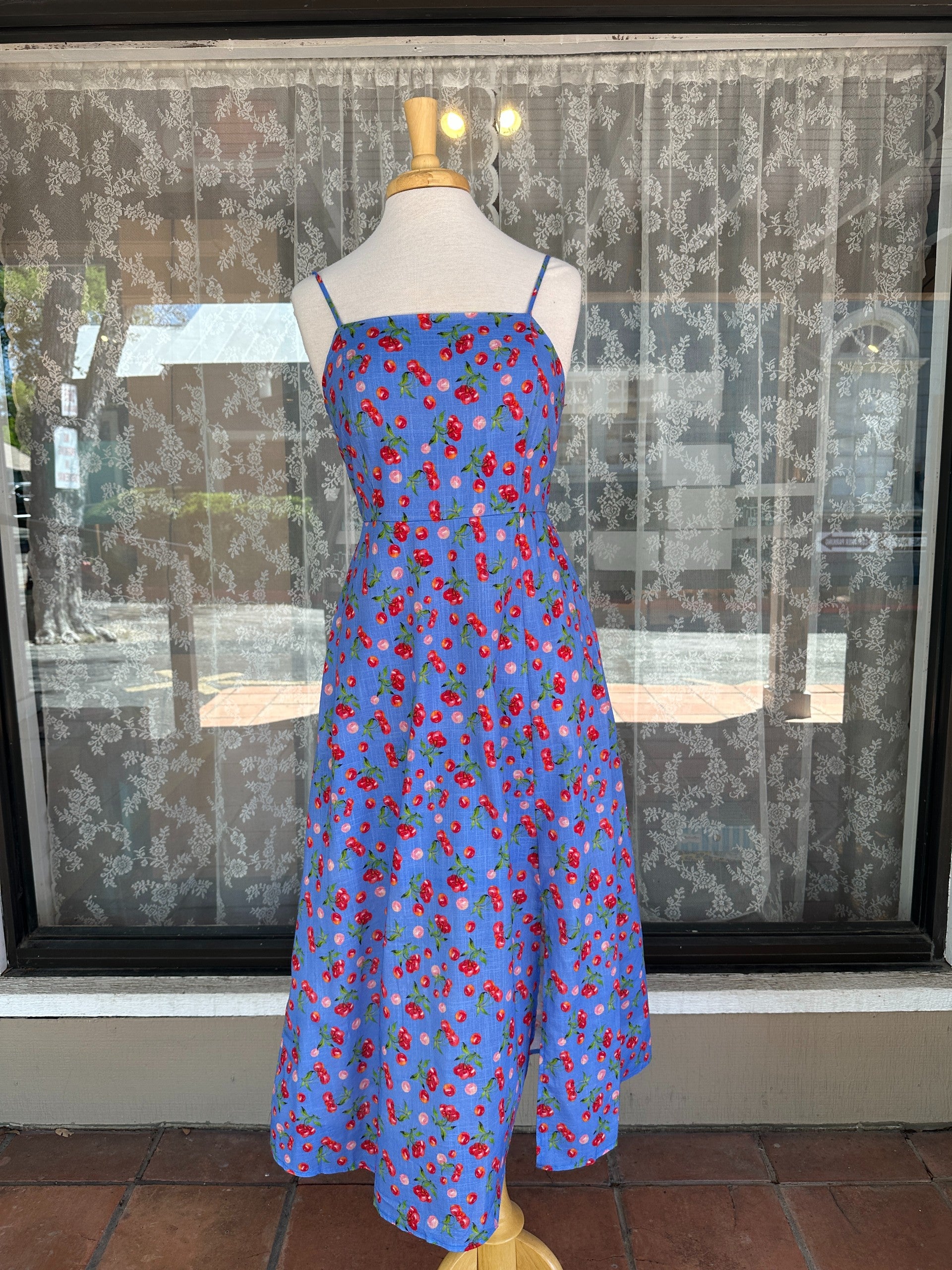 Cherry Print Cami Dress | Broadway Pinups