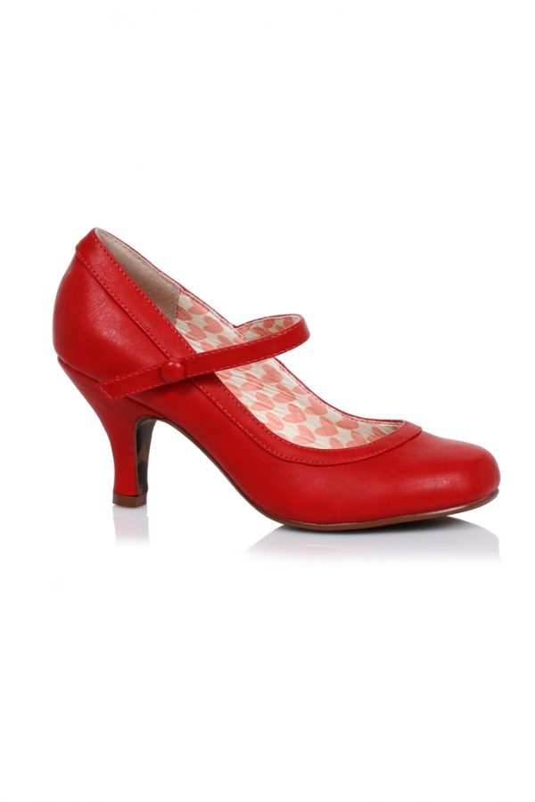 Red Mary Jane Heel Broadway Pinups
