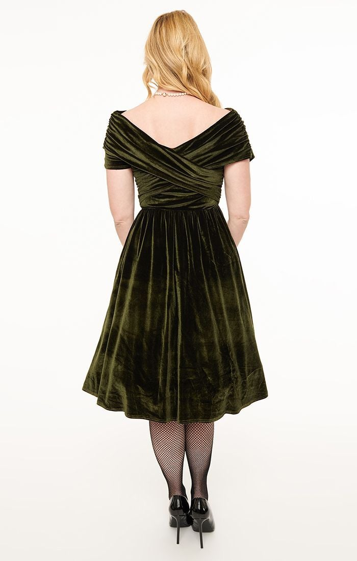Velour swing dress on sale